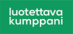 Myönnetty Luotettava Kumppani - todistuskuvake laadukkaasta palvelusta